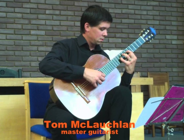 Tom McLauchlan is master guitarist who can be found performing classical recitals at sea.