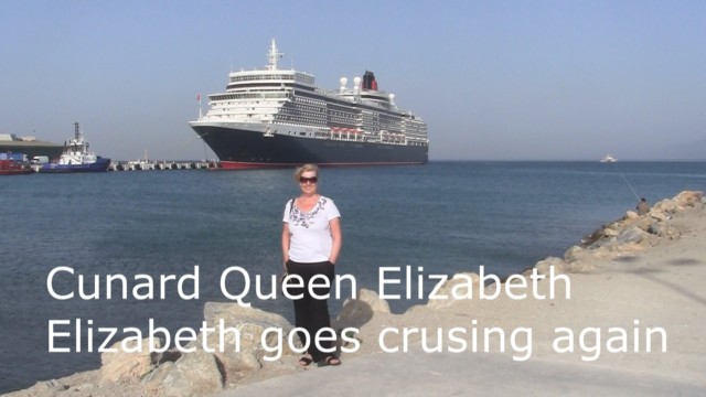 Cunard Queen Elizabeth - Elizabeth goes cruising again for Doris Visits