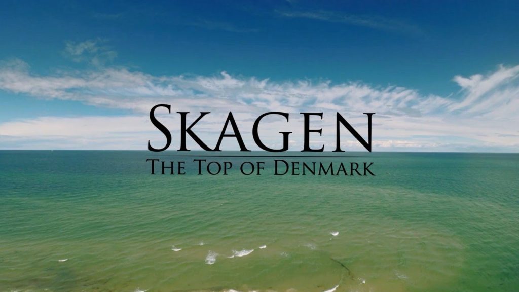 Skagen, Denmark - DRONE film. Skagen seen from the sky