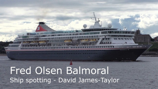 Balmoral, Fred Olsen ship sails gracefully out of the Tyne