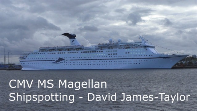 Magellan sailing out of Port of Tyne, graceful ship