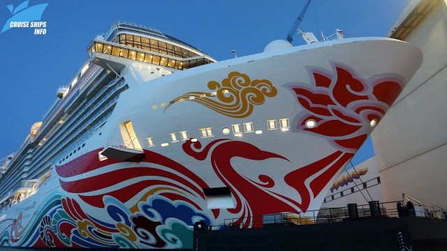 Norwegian JOY  –   Asia  a ship based in Asia that can take 3,883 passengers