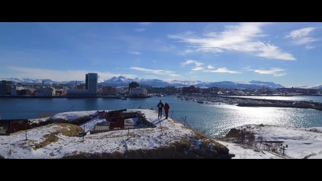 BODO, Norway. Drone film of the city. Great film of all you will want to see