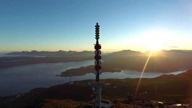 NARVIK, Norway - overview from the air by DRONE