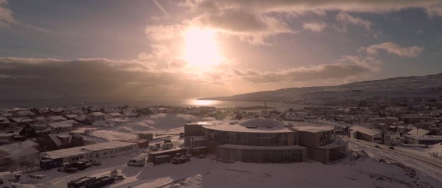 TORSHAVN, Faroe Islands - overview from the air by DRONE