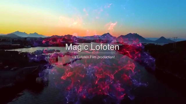 Lofoten Islands in all their beauty - over view by low DRONE