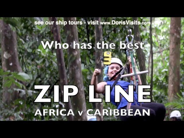 Most exciting Zip Line ever?  Zambezi Gorge v Caribbean (St Lucia and Amber Cove) – actress Laura Aikman jumps off