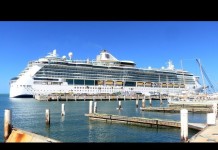 Serenade of the Seas – berthed with some smaller ships, or are they