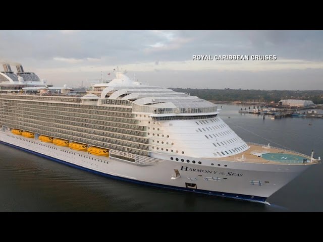 Largest cruise ship - 6,870 guests. Symphony of the Seas