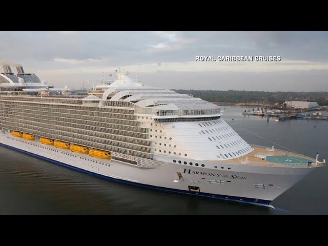 Largest cruise ship – 6,870 guests. Symphony of the Seas