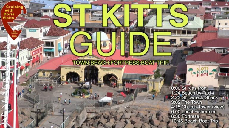 St Kitts Guide. Port, Town, Beach, Fortress, Boat Trip.