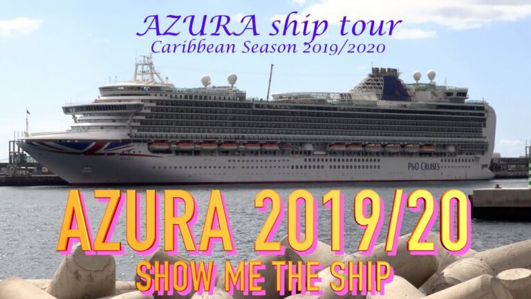 P&O AZURA ship tour.