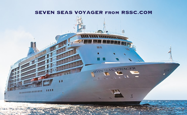 Seven Seas Voyager – luxury cruising, only suites which all have balconies.