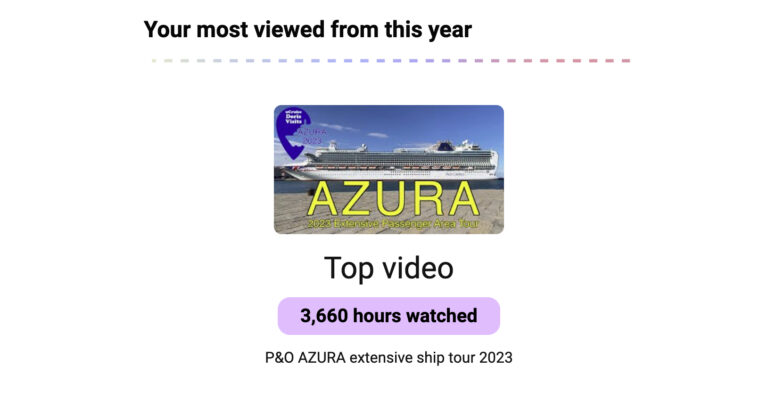 P&O AZURA ship tour.