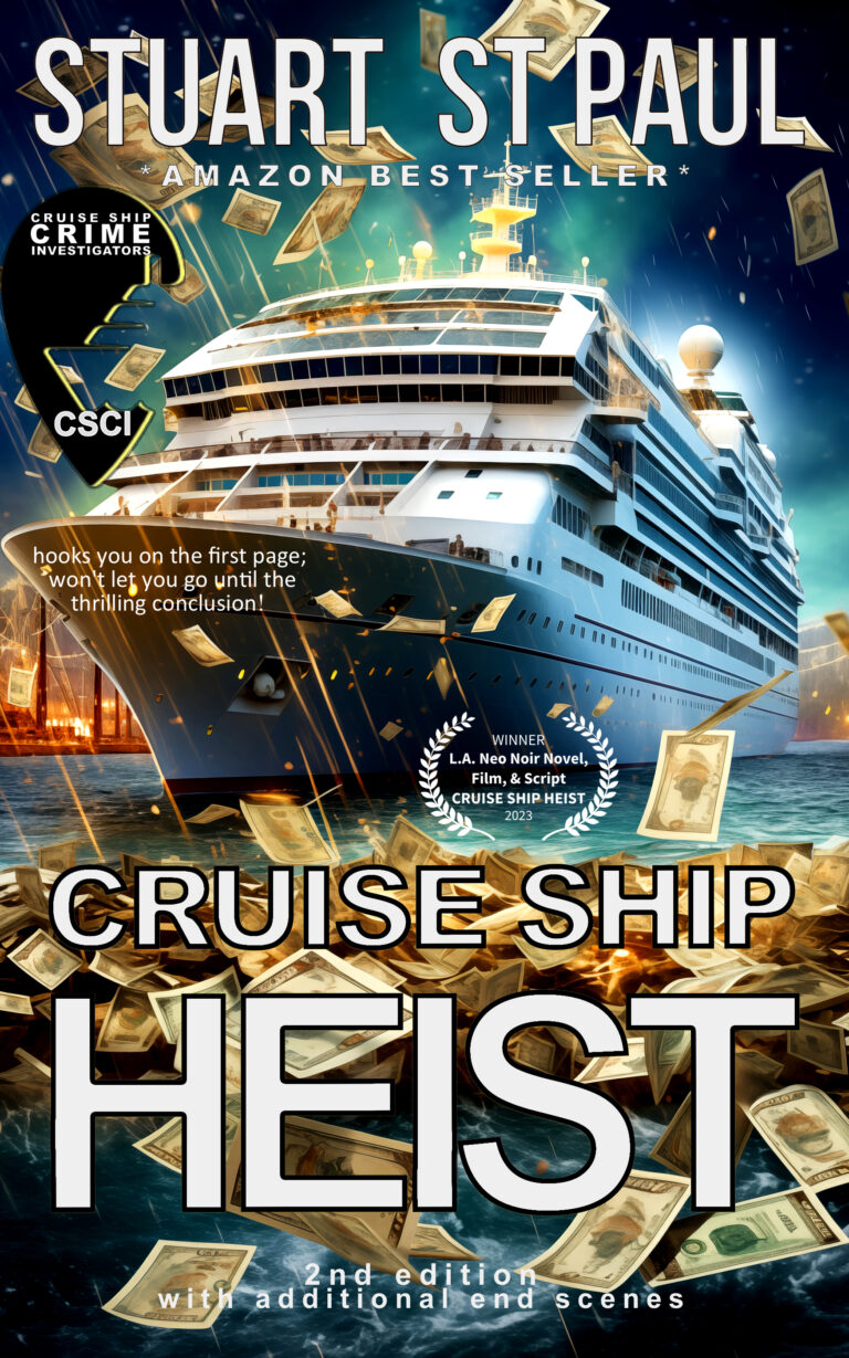 CRUISE SHIP HEIST tops Amazon book charts