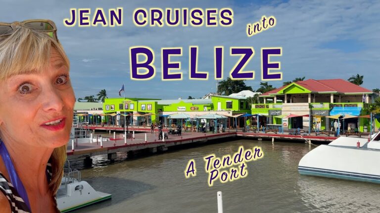 Jean Cruises out of Belize City Port, by tender to her ship.